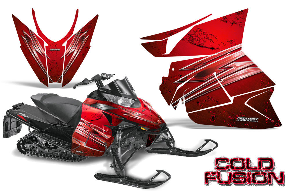 Arctic Cat Pro Climb Cross 2012 Graphics Kit Cold Fusion Red